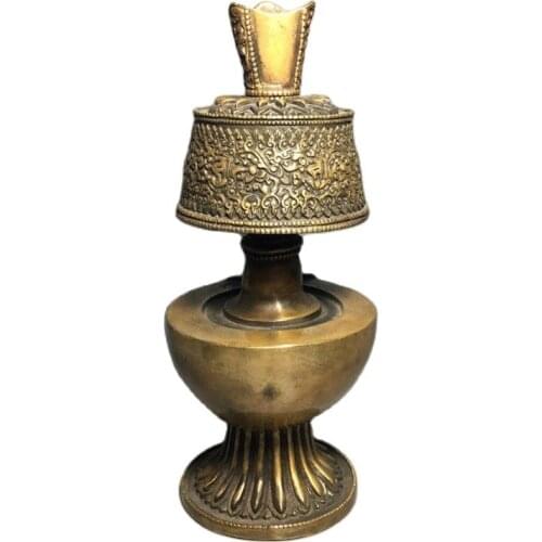 Antique pure copper Nepalese esoteric Buddha irrigation instrument pure copper water bottle