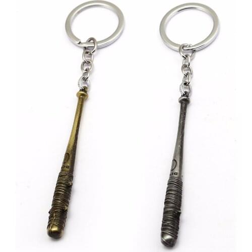 Xowshine Walking Dead Keychain Negan Lucille Mini Baseball Bat Key Chain For Men Women Jewelry Souvenir Xow12615