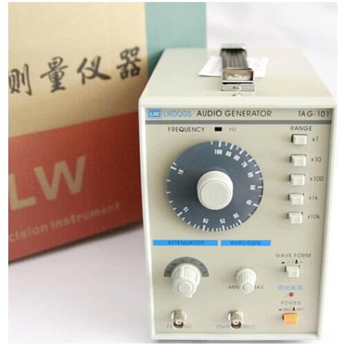 Fast arrival TAG101 Audio Generator Function Signal 10 to 1Mhz precision signal generator220V