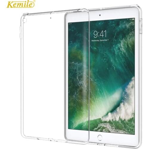 For New iPad 9.7 2017 2018 Case TPU Silicon Transparent Slim Cover for iPad Air 2 Air 3 Pro 10.5 Mini 5 2 3 4 Coque Capa Funda
