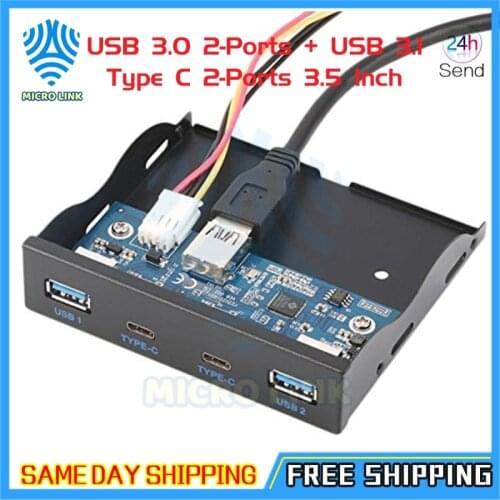 USB 3.0 HUB 4 Ports Front Panel to Motherboard 20Pin Connector Cable for 3.5" Floppy Bay