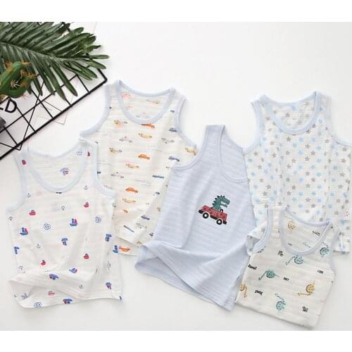 Summer Baby Boy Girls Sleeveless High Quality Vest Toddler Casual Outfits