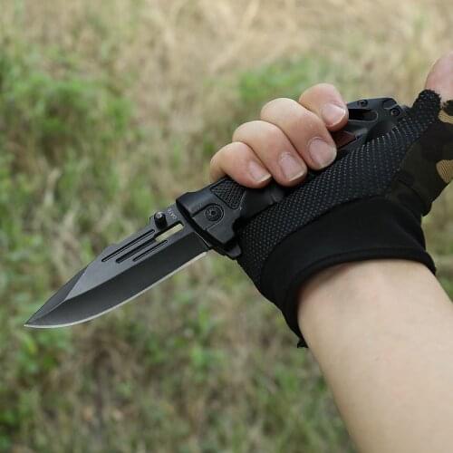 Multifunctional Outdoor Survival Tools Knife, Self-Driving Adventure Emergency Fighting Cold Weapon, DA75 Tactical Folding Knife