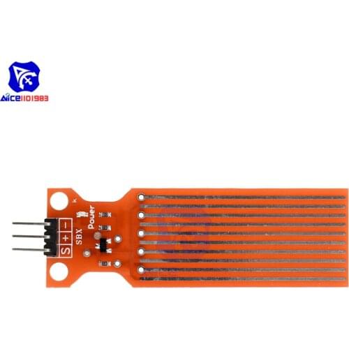 2PCS Rain Water Level Sensor Module Depth Of Detection for Arduino DC 3 -5V 20mA Liquid Surface Height Sensor Board