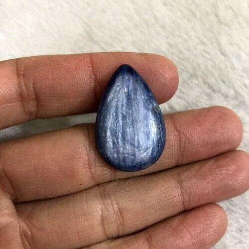Wholesale 1pcs Natural Blue Kyanite Bead Pendant 30MM+,Pear Gem Stone Pendant for jewelry making