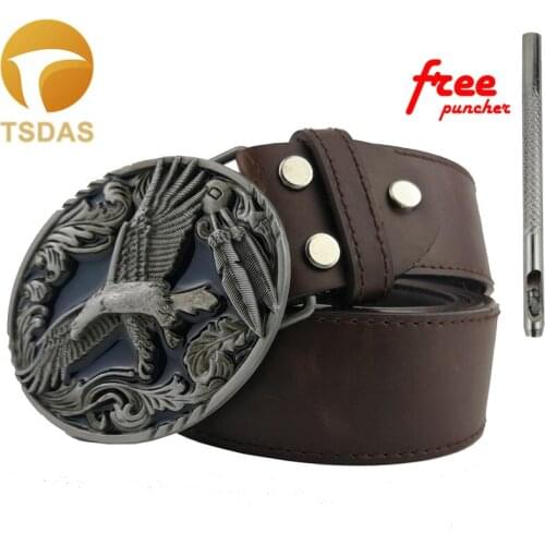 Eagle Belt Buckles Cowboys Metal buckle for men belt Free Shipping