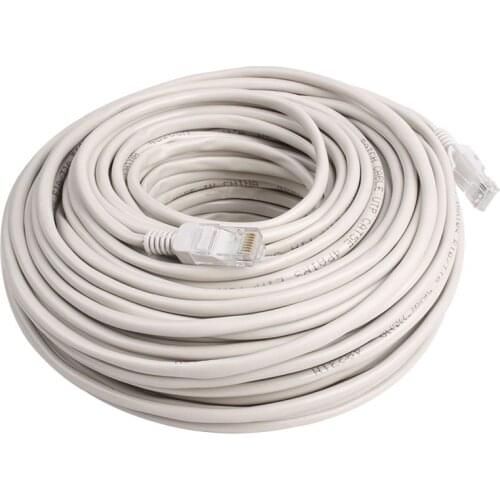 Retail RJ45 Ethernet Cat5 Network Cable LAN Patch Lead 20m Gray White