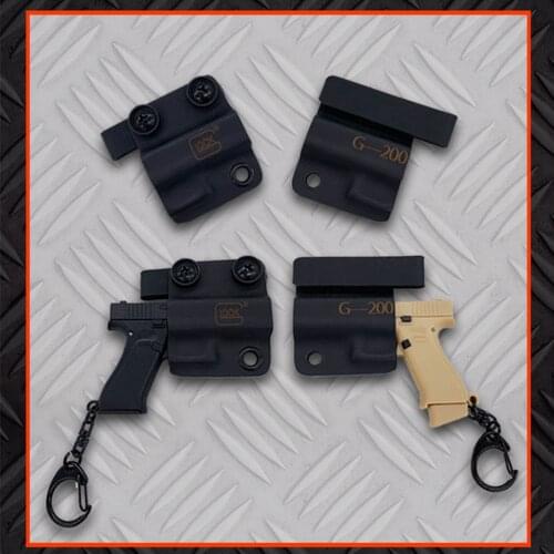 Outdoor model ornaments plastic detachable keychain matching holster