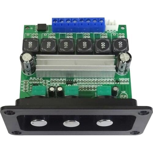 SOTAMIA TPA3116D2 Power Amplifier Board 2.1 Subwoofer Amplifiers Audio Amp Sound Amplificador 2×50W+100W With Panel