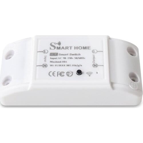 10A DIY Wifi Smart Light Switch Moudle Universal Breaker Timer Voice Control Work With HomeKit Alexa Google Assistant