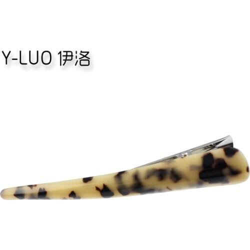 Women Hair Accessories Hand Making Rhinestone Cystal Leopard Print Duckbill Alligator Hair Clip 14cm Long FREE SHIPPING