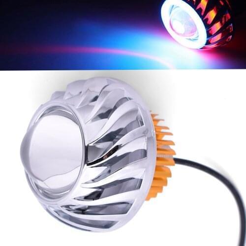 1PC Motorcycle Led Headlight Round Angel Eyes Spot Light Fog Lamp For Honda VTX1300 vtx 1300 VF750 VFR750 VFR800 VTR1000F