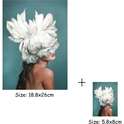 Abstract Stickers For Clothes Flower Gilr Pattern New Design Badges Diy Accessory Clothing Deco Heat Transfer Washable Patches