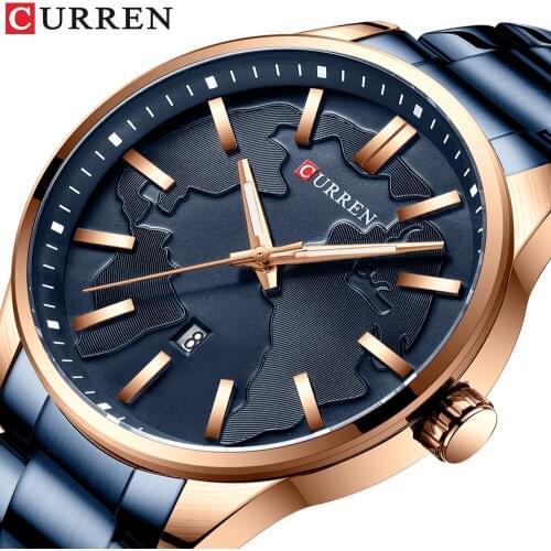 CURREN Top Brand Luxury Mens Watch 30m Waterproof Date Clock Male Sports Watches Men Quartz Casual Wrist Watch Relogio Masculin