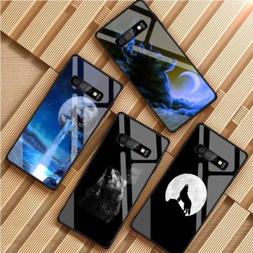 Wolf art black Soft phone Case For Samsung S20 S10 S9 S8 S7 edge Plus Lite For Note 8 9 10 A6 A7 A8 A9 2018 Cover