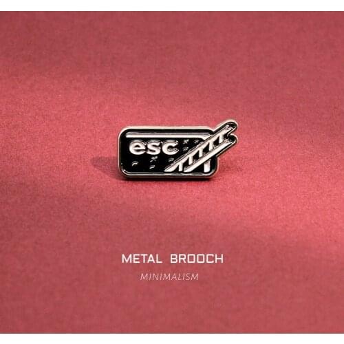 ESC Late Night Escape Enamel Brooch Black ladder starry sky alloy Lapel Pin Bag jackets punk Custom Badge Gifts for friends