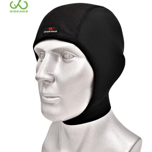 WOSAWE Motorcycle Helmet Cap Unisex Quick Dry Breathable Motocross Helmets Inner Lining Hat Chin Cover Under Helmet Inner Wear