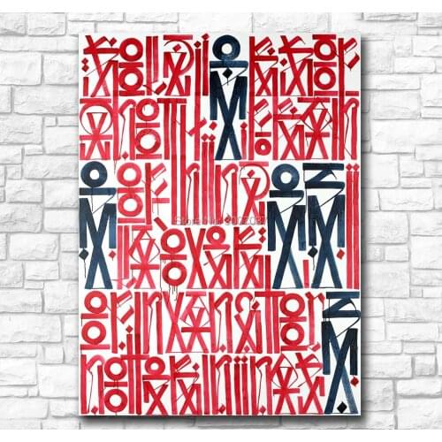 Fashion Hand Painted Abstract Retna Street Graffiti Canvas Painting For Living Room Home Decor Oil Painting On Canvas Wall Art