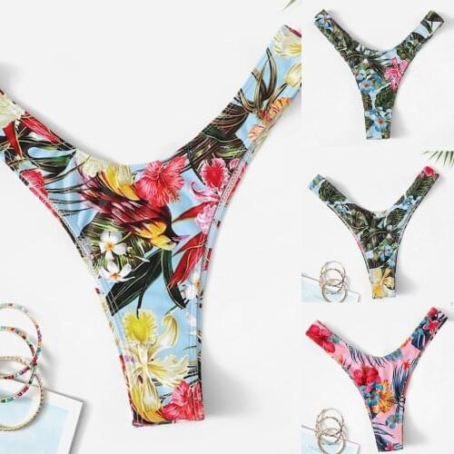 New Sexy Women Bikini Floral Multi-Color Padded Swimwear Bathing Beachwear Swimming Push Up Summer Kупальник Женский 2021