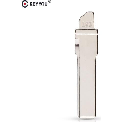 KEYYOU Original Replacement Flip Remote Key Blade Car Key Blank For VW Golf 7 Skoda Flip Remote Key 133# HU66 Blade