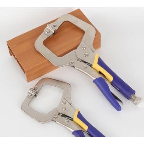 New 1pcs 11" C Type Locking Pliers Adjustable Pliers Metal Welding Pliers Grip Woodworking Clamps Clips Vise Grip Pliers