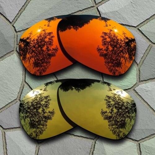 Red Orange&Yellow Golden Sunglasses Polarized Replacement Lenses for Oakley Crosshair 2012