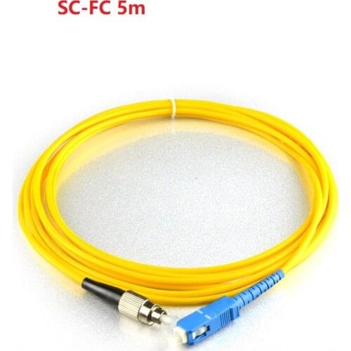 SC-FC Duplex Single Mode Fibre Patch Cord Fiber Cable Jumper 5m