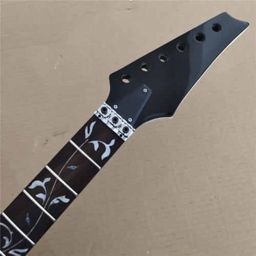 24 Frets Maple Electric Guitar Neck Replacement Rosewood Fingerboard Locking Nut