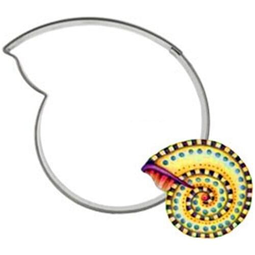 Ocean Conch Decorative Soap Molds Cookie Press Mould Stainless Steel Fruit Vegetable Biscuit Tools Baking For Kitchen Fondant