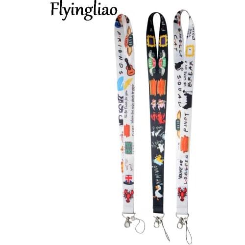 Friends Tv show Neck Strap Lanyards ID badge card holder keychain Mobile Phone Strap Gift Ribbon webbing necklace