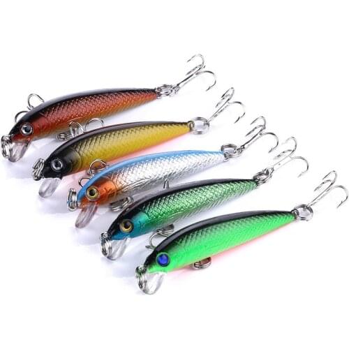 1 Pcs High Quality Minnow Fishing Lures 55mm 3.6g Crankbait Fishing Wobblers 3D Eyes Artificial Hard Pesca Bass Tackle