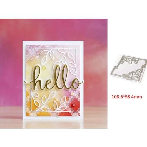 2020 Hot New Leaves Flower Frame Newest Metal Cutting Dies Stencils For DIY Scrapbooking Paper Card Making Decor Craft New 2020