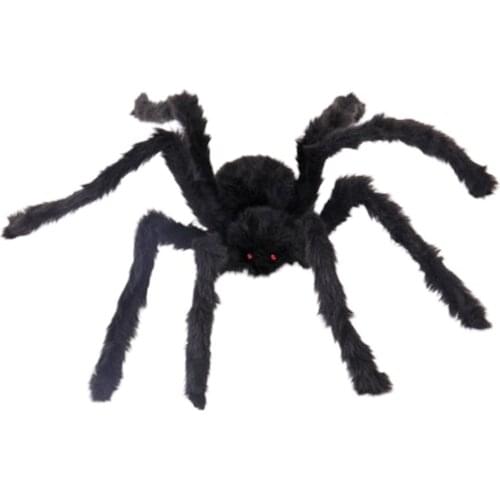 50/90/125/150cm Black Spider Halloween Decoration Haunted House Prop Indoor Outdoor Giant Party Decoration Drop shopping