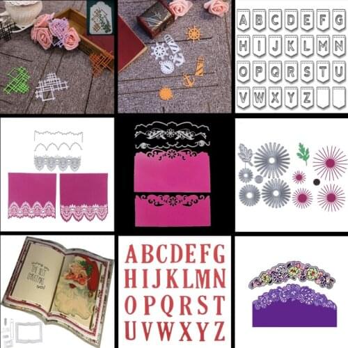 Alphabet Cutting Dies Stencil DIY Scrapbooking Embossing Album Paper Card Craft