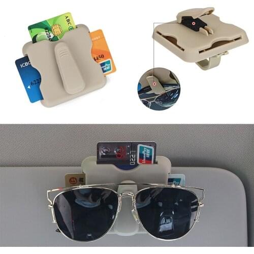 Car-styling Auto Sun Visor Organizer for Temporary Parking Phone Number Clip High-Speed IC Card Holder Stowing Tidying