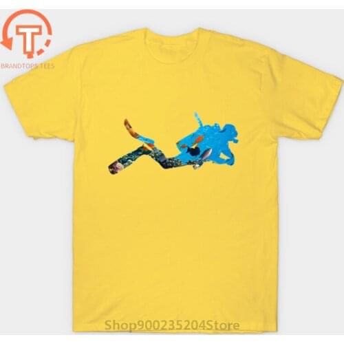Sea World Design Diver T Shirt Men Funny Scuba Dive T-Shirt Youth Brand Apparel Diving Lovers Perfect Gift Shirt Surfing Clothes