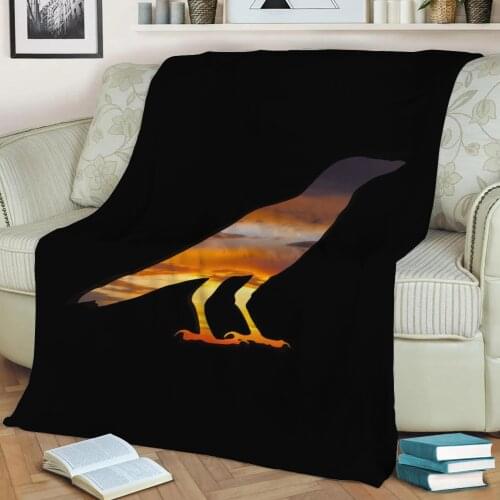 Bird Flannel Throw Blanket 3D Printed Keep Warm Sofa Child Blanket Home Decor Textiles Dream Family Gift