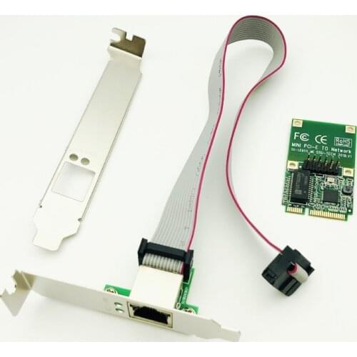 H1111Z Network Cards Mini PCI-E Network Card 1000Mbps Gigabit Ethernet 10/100/1000M NIC RJ45 LAN Network Adapter for Computer PC