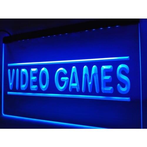 LK273- Video Games Beer Bar Pub LED Neon Light Sign home decor crafts