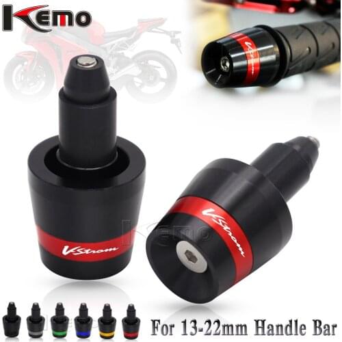 Motorcycle 13-22mm Handle Bar End Weight Handlebar Grips Cap Anti Vibration Silder Plug For Suzuki DL650 V-STROM DL 650 VSTROM