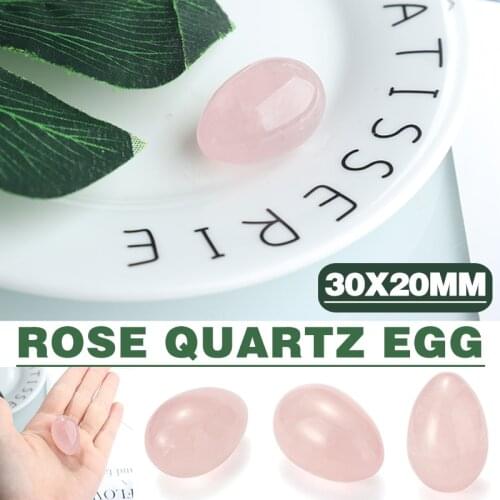 Natural Pink Rose Quartz Egg Crystal Ball Magic Healing Sphere Gem Stone Massage & Relaxation Home Decoration Crafts