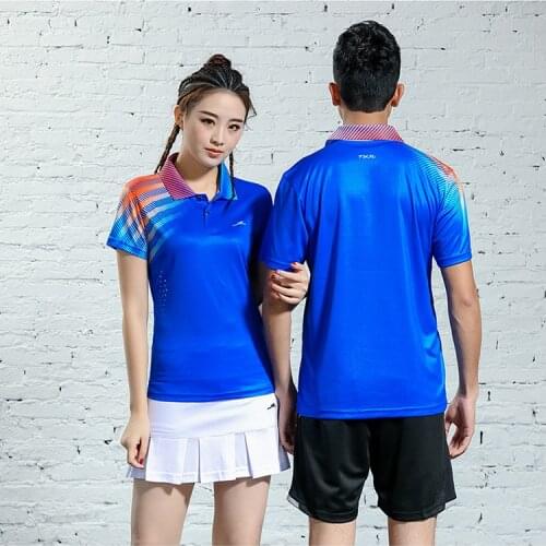 2019 New Shirt Tennis For Girl , vetement homme , Youth Badminton Kits,Men Tennis Set Sports , Couple table tennis t-shirt 2622