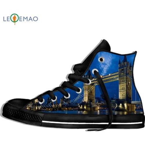 Outdoor Walking Shoes Funny Print Tshirt Men Tower Bridge London Unisex Girl Sport Shoes Comfortable Lace-up Students Sneakers