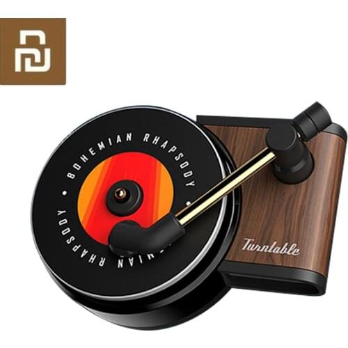 Sothing TITA Turntable Phonograph Car Fragrance Car Air Freshener with 3pcs Replace Aromatherapy Tablets