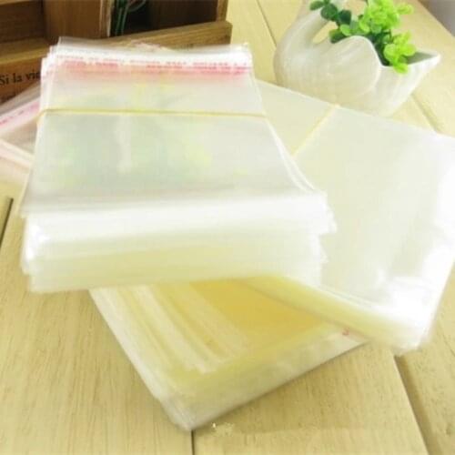 200 Pieces Packing Bags Wholesale 2.8''*4.3'' OPP Seal Clear Self Adhesive Plastic Small Jewelry Gift Earrings Bracelet BD107
