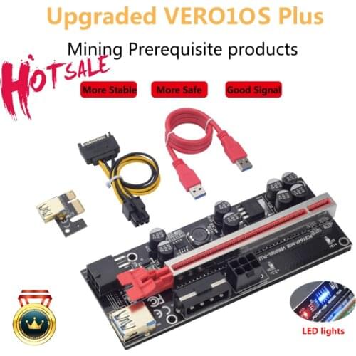 VER010S PCI-E Riser Card 60CM USB 3.0 Cable PCI Express 1X To 16X Extender PCIe Adapter For GPU Graphics Card