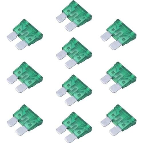 10x Car 30A 30 Amp ATC Blade Fuses Auto Automotive Car Boat Truck Blade Style Fuse Auto Insurance Tablets Standard Medium Fuse