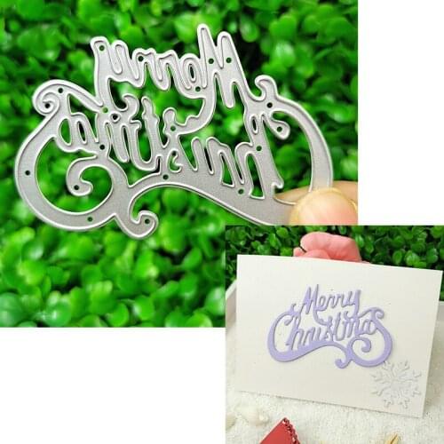 It is suitable for making 3D greeting cards of Christmas metal cutting die DIY scrapbook photo album. Happy Christmas 2021
