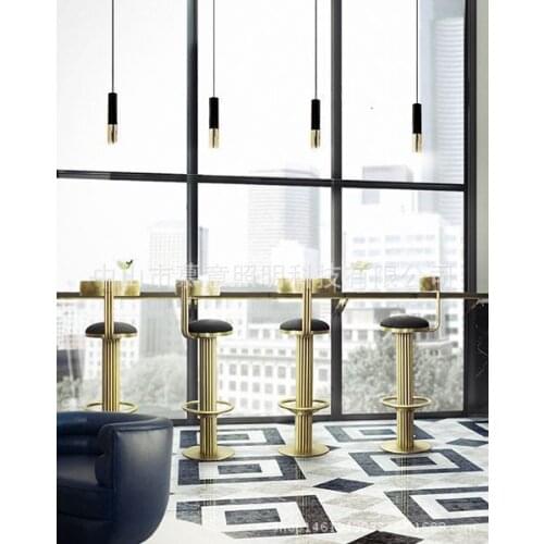 Gold Lampshade Pendant Lights LED Hanging Spotlight Lamp Nordic Modern Design for dinning room metal suspension luminaire