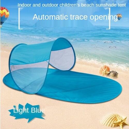 Foldable Convenient Childrens Beach Tent Beaching Quick-opening Shade Tent Double Tent Beach Park Camping Swimming Tent